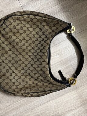 Gucci GG Twins Canvas Hobo Bag